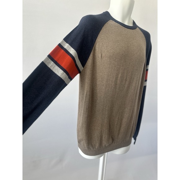 NWT! Mens Tan and Blue Long Sleeve Lightweight Sweater by Unionbay, Sz: M (b9) - Picture 5 of 7
